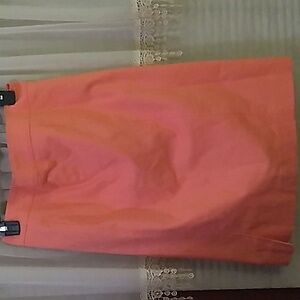 Womens Kasper skirt pencil skirt size 4 pink cotton/spandex spandex blend